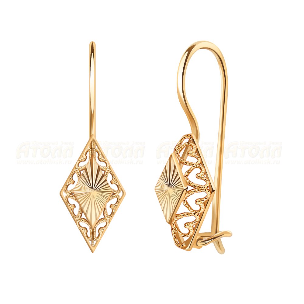 Серьги Атолл - Золото 585 (арт. 2684А)