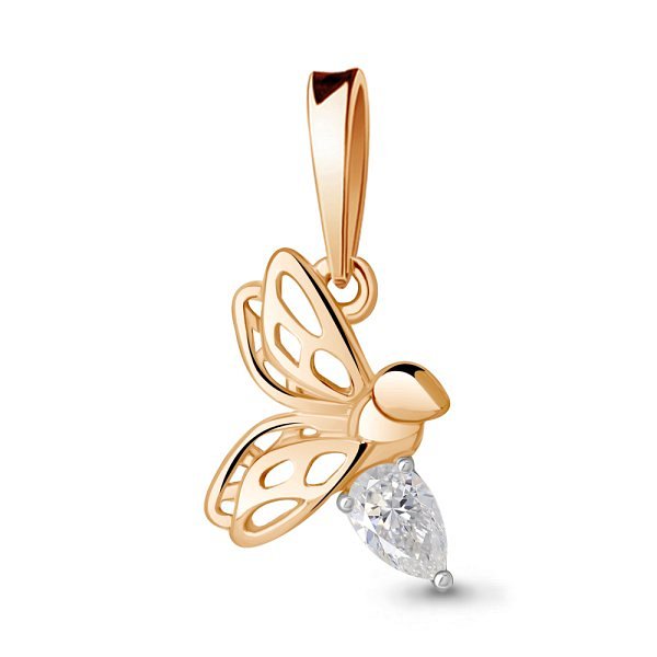 Подвеска Аквамарин - Золото 375, Фианит (арт. 24527.8)