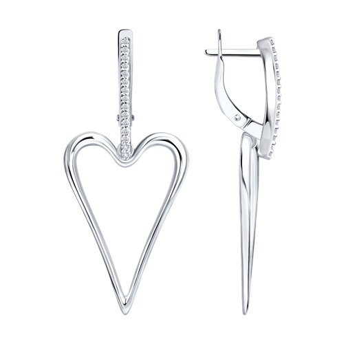 Серьги Diamant - Серебро 925, Фианит (арт. 94-121-00207-1)