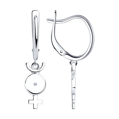 Серьги SOKOLOV - Серебро 925, Фианит (арт. 94024453)