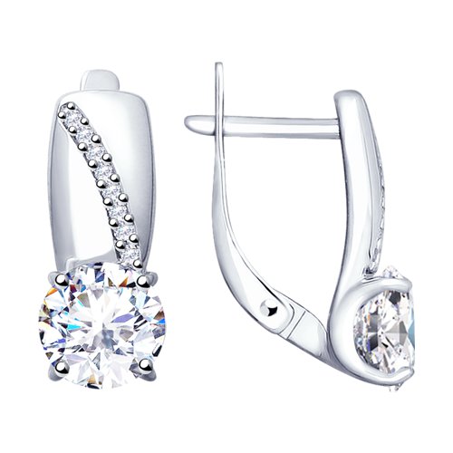 Серьги SOKOLOV - Серебро 925, Swarovski (арт. 89020097)