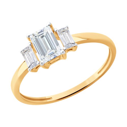 Кольцо SOKOLOV - Золото 585, Фианит (арт. 019591)