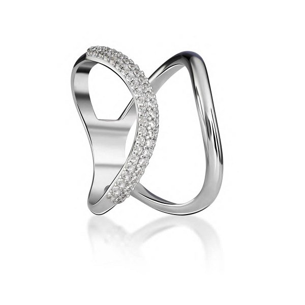 Кольцо Галатея - Серебро 925, Фианит (арт. 2460.1)