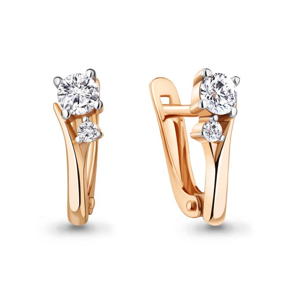 Серьги Аквамарин - Серебро 925, Фианит (арт. 49418А.6)