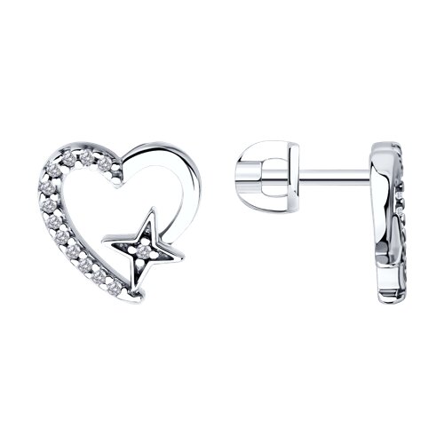 Серьги SOKOLOV - Серебро 925, Фианит (арт. 94026863)