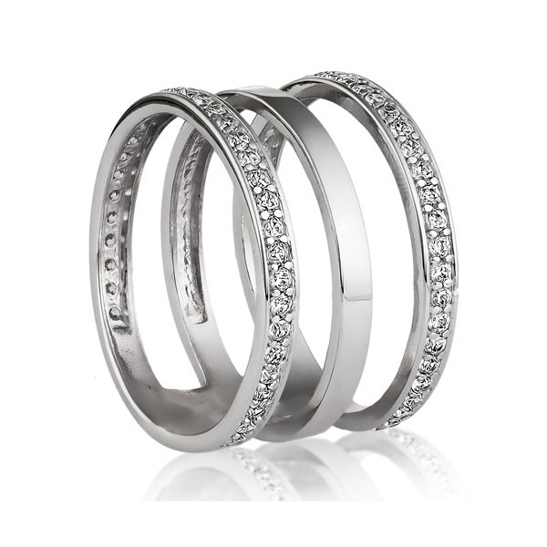 Кольцо Галатея - Серебро 925, Фианит (арт. 2224.1)