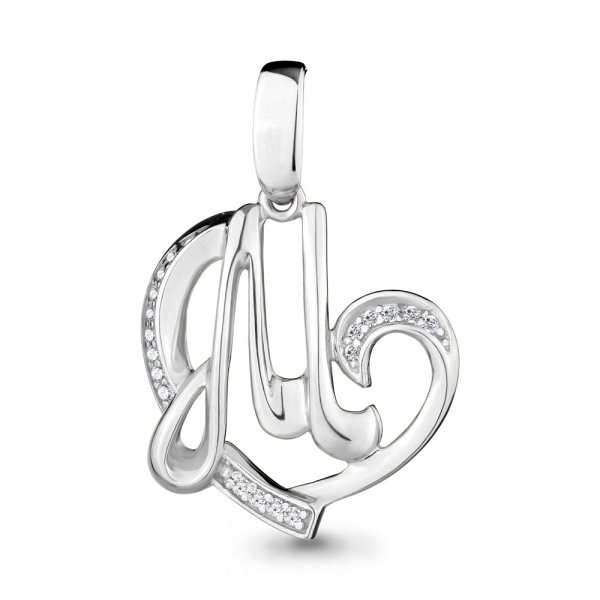 Подвеска Аквамарин - Серебро 925, Фианит (арт. 24004А.5)