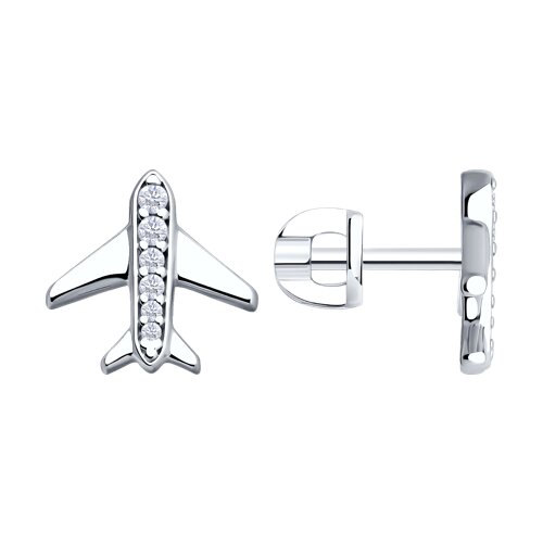 Серьги SOKOLOV - Серебро 925, Фианит (арт. 94026695)