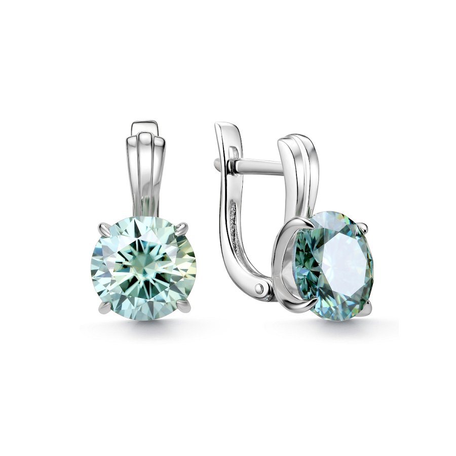 Серьги Дар - Серебро 925, Синтетический муассанит (арт. С-3761рс16139)