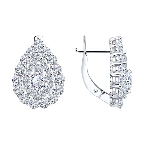 Серьги Diamant - Серебро 925, Фианит (арт. 94-120-02407-1)