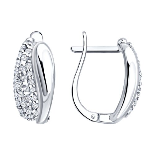 Серьги SOKOLOV - Серебро 925, Фианит (арт. 94027529)