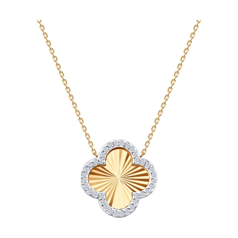 Колье SOKOLOV - Золото 585, Фианит (арт. 070701)