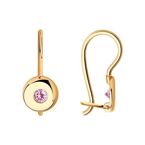 Серьги SOKOLOV - Золото 585, Фианит (арт. 027224)