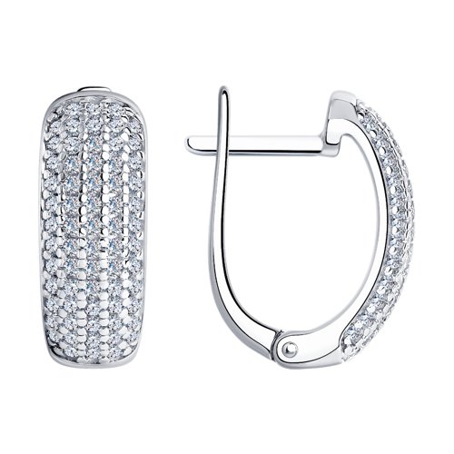 Серьги SOKOLOV - Серебро 925, Фианит (арт. 94024255)