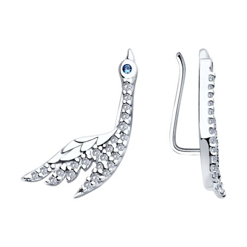 Серьги SOKOLOV - Серебро 925, Фианит (арт. 94026450)