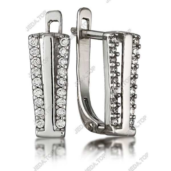 Серьги Галатея - Серебро 925, Фианит (арт. 3352.1)