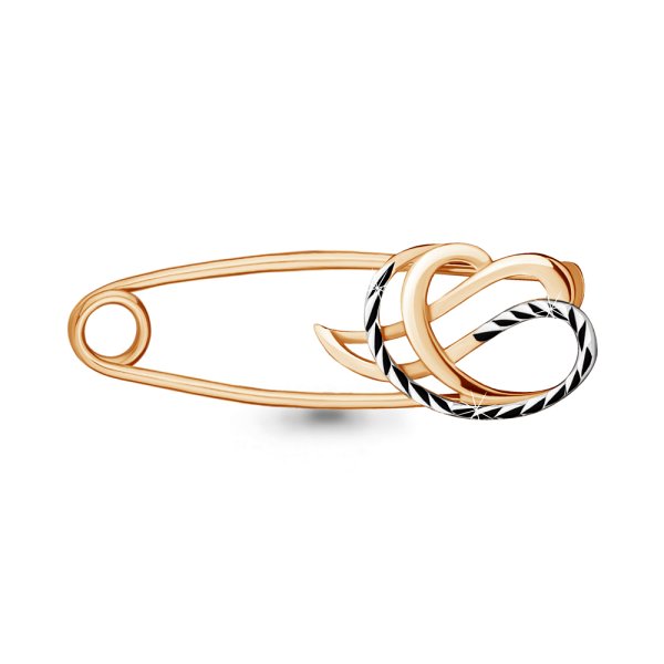 Булавка Аквамарин - Золото 375 (арт. 72586.8)