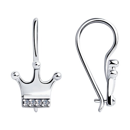 Серьги SOKOLOV - Серебро 925, Фианит (арт. 94023501)