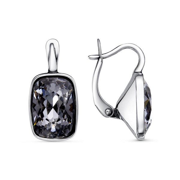 Серьги Красная пресня - Серебро 925, Стекло (арт. 33612870-1)