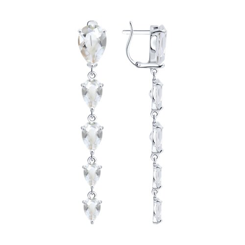 Серьги SOKOLOV - Серебро 925, Горный хрусталь (арт. 92025379)