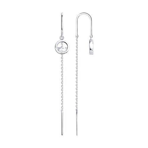 Серьги SOKOLOV - Серебро 925, Фианит (арт. 94027780)