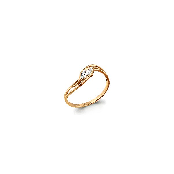 Кольцо Аквамарин - Золото 585, Фианит (арт. 62235А.1)