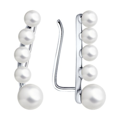 Серьги SOKOLOV - Серебро 925, Жемчуг имитация (арт. 94026789)