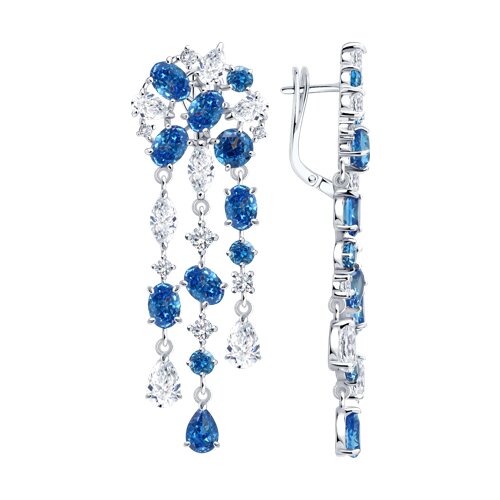 Серьги SOKOLOV - Серебро 925, Фианит (арт. 94027775)