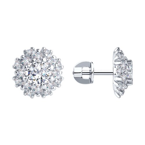 Серьги SOKOLOV - Серебро 925, Фианит (арт. 94025268)