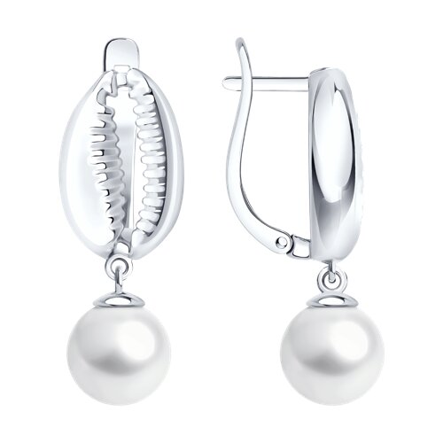 Серьги SOKOLOV - Серебро 925, Жемчуг имитация (арт. 94027322)