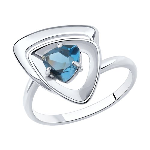 Кольцо SOKOLOV - Серебро 925, Топаз лондон (арт. 92011977)