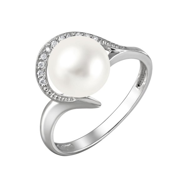 Кольцо Прима Эксклюзив - Серебро 925, Жемчуг культивированный (арт. 190-5-460Р)
