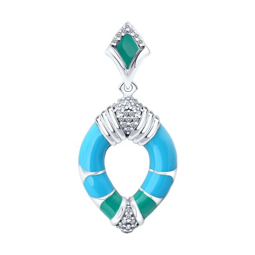 Подвеска Diamant - Серебро 925, Эмаль (арт. 94-130-00040-1)