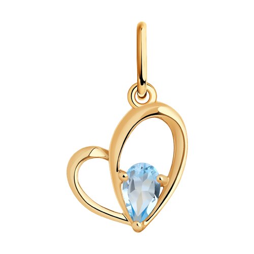 Подвеска SOKOLOV - Золото 375, Топаз (арт. 37732211)