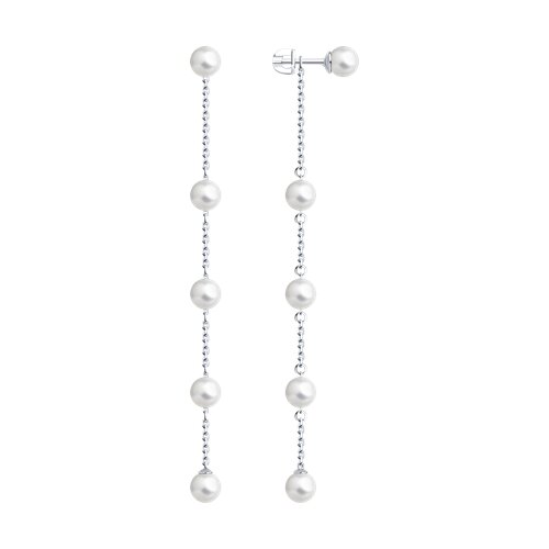 Серьги SOKOLOV - Серебро 925, Жемчуг синтетический (арт. 94025985)