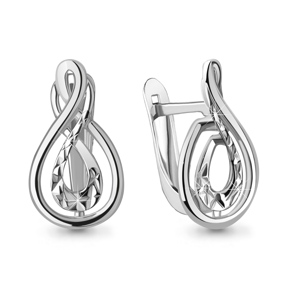 Серьги Аквамарин - Серебро 925 (арт. 31615.5)