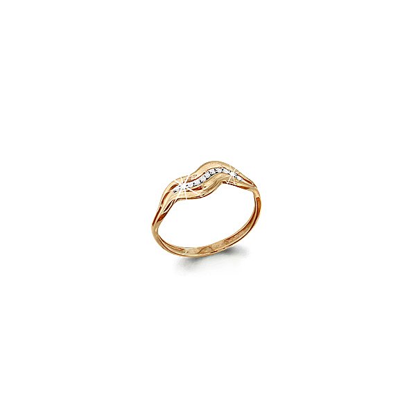 Кольцо Аквамарин - Золото 585, Фианит (арт. 61941А.1)