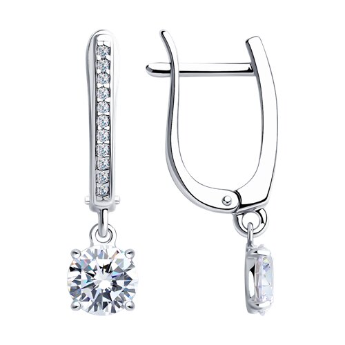 Серьги SOKOLOV - Серебро 925, Фианит (арт. 94025771)
