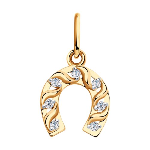 Подвеска SOKOLOV - Золото 585, Фианит (арт. 035569)