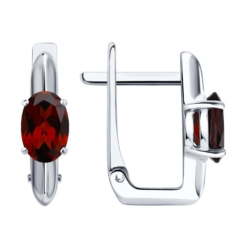 Серьги SOKOLOV - Серебро 925, Гранат (арт. 92025346)