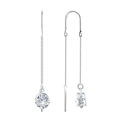 Серьги SOKOLOV - Серебро 925, Фианит (арт. 94023434)