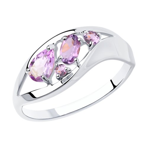 Кольцо SOKOLOV - Серебро 925, Аметист (арт. 92011574)