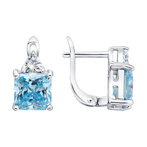 Серьги SOKOLOV - Серебро 925, Фианит (арт. 94027614-91)