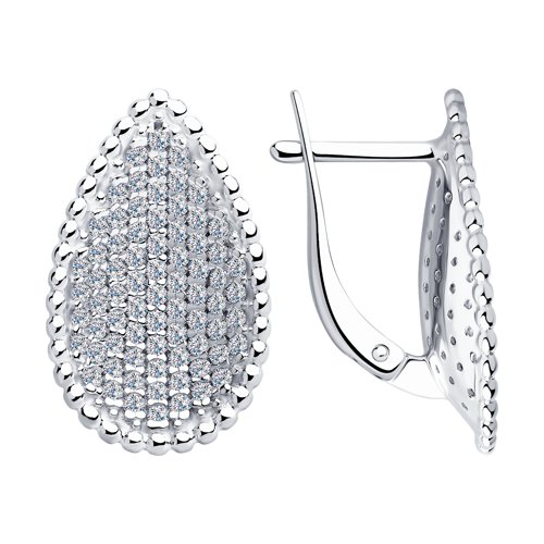 Серьги SOKOLOV - Серебро 925, Фианит (арт. 94023503)