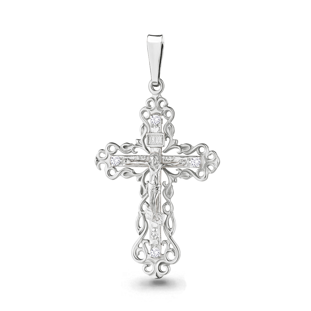 Подвеска Аквамарин - Серебро 925, Фианит (арт. 20492А.5)