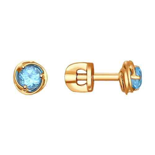 Серьги SOKOLOV - Золото 375, Топаз (арт. 37724585)