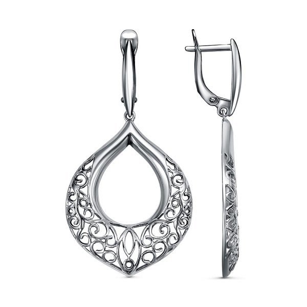 Серьги Красная пресня - Серебро 925 (арт. 33015164)