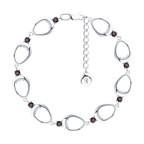 Браслет SOKOLOV - Серебро 925, Гранат (арт. 92050124)