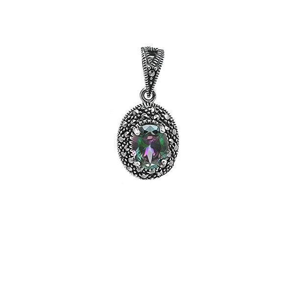 Подвеска Эвора - Серебро 925, Кварц, Марказит (арт. 638820)