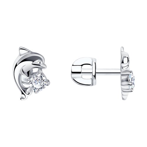 Серьги SOKOLOV - Серебро 925, Фианит (арт. 94020107)